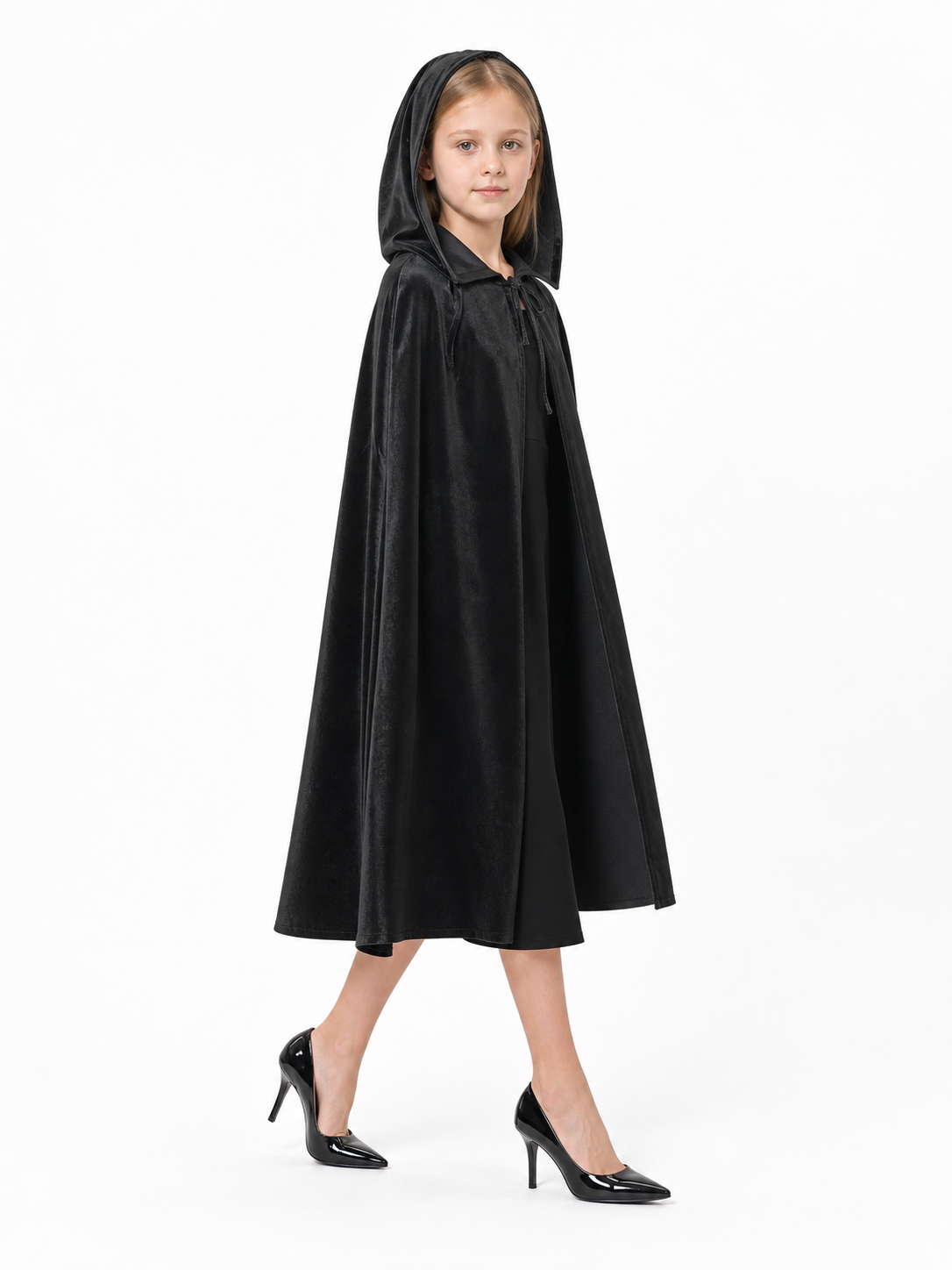 Black Hooded Costume Cape, Cosplay