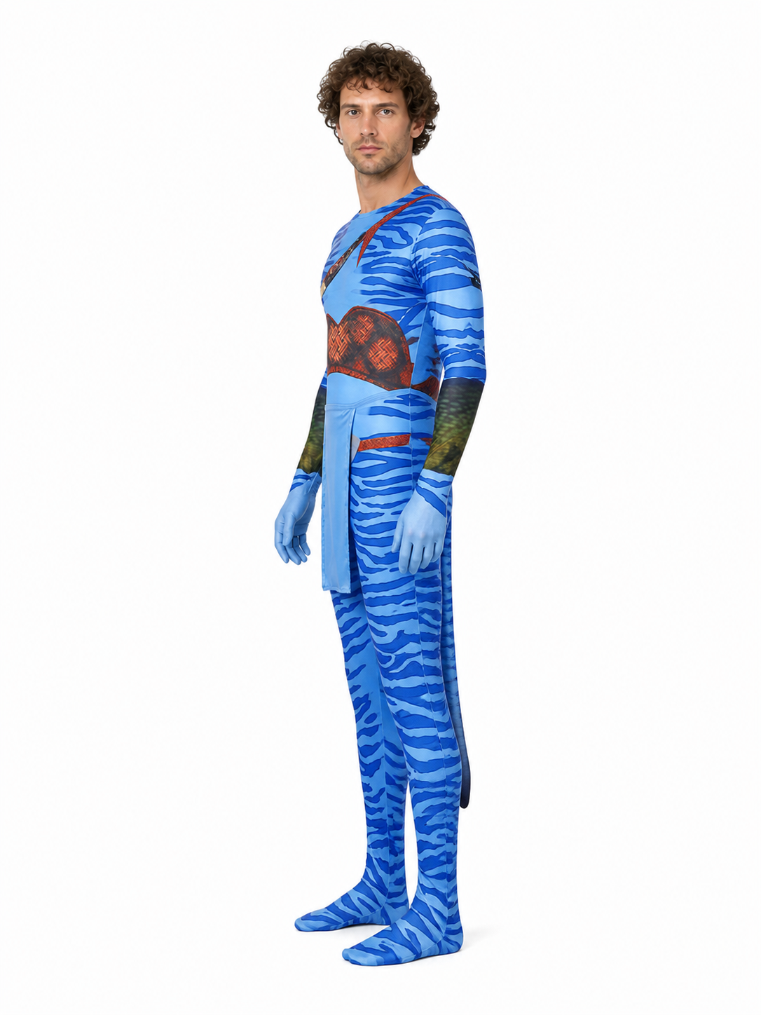 Children's Avatar Cosplay Jumpsuit side view