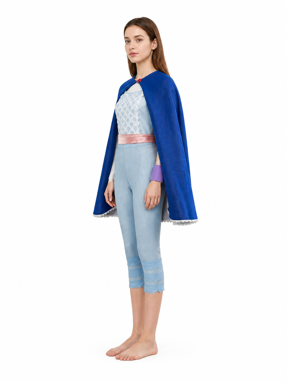 Costume with Long Cape, Pants, and Accessories