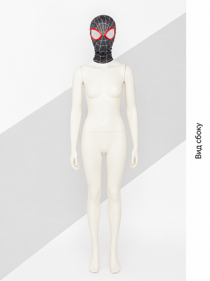 Red and Black Carnival Mask for Halloween and Cosplay