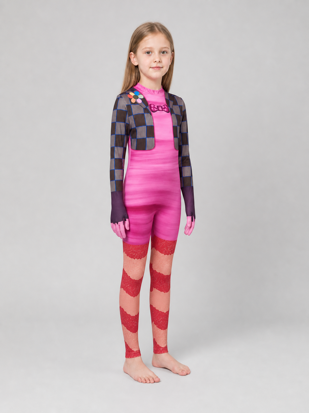 Inside Out 2 Cosplay Costume, Pink Jumpsuit