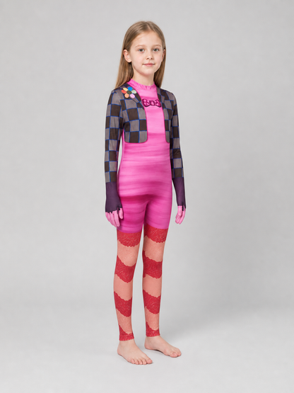Inside Out 2 Cosplay Costume, Pink Jumpsuit