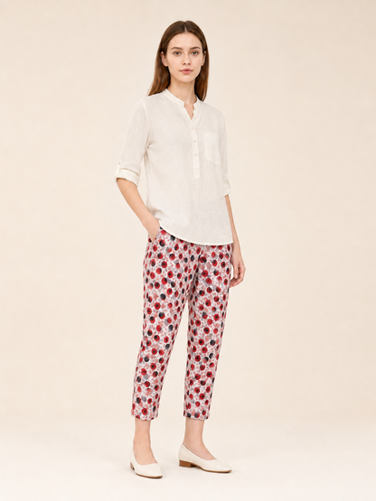 Women's printed set, T-shirt and long pants