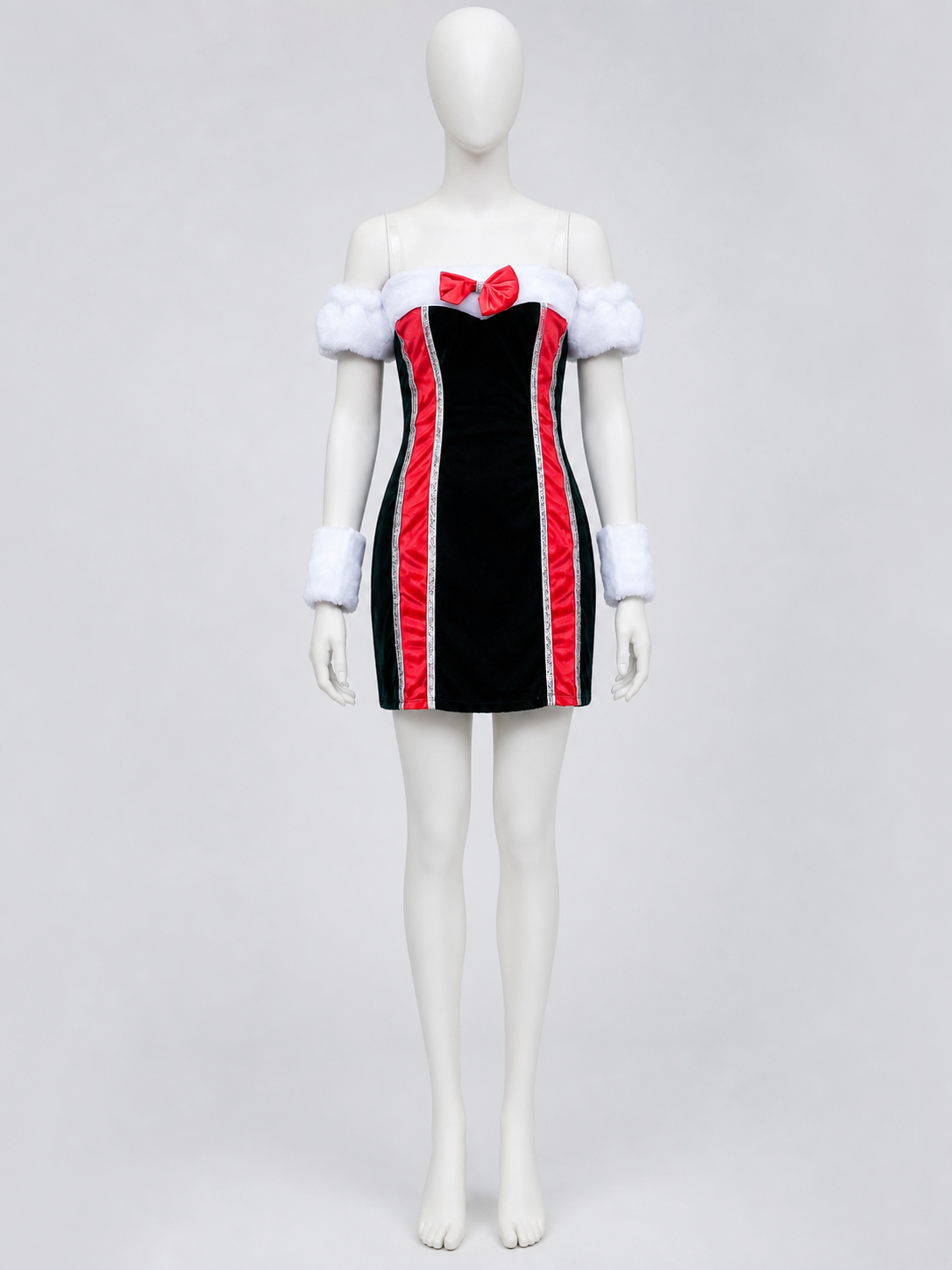 New Year's Stage Costume with Bow and Trim side view