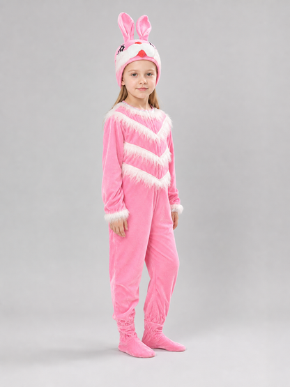 Bunny Hooded Jumpsuit Costume for the Stage
