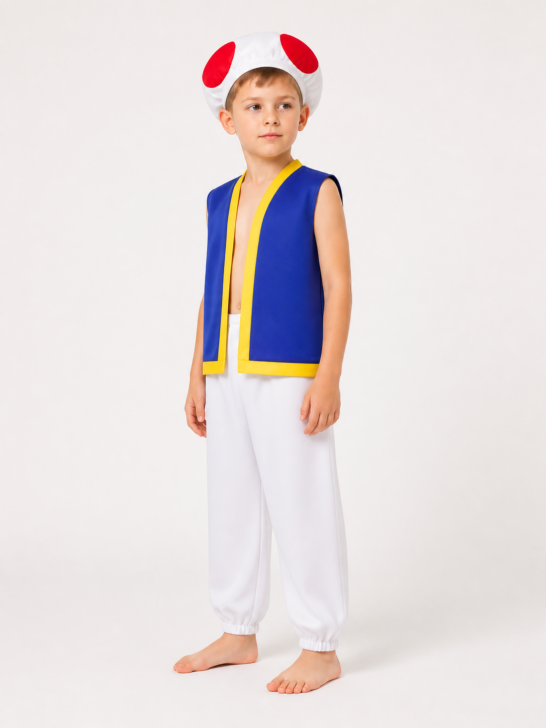 Halloween and Cosplay Costume with White Hat side view