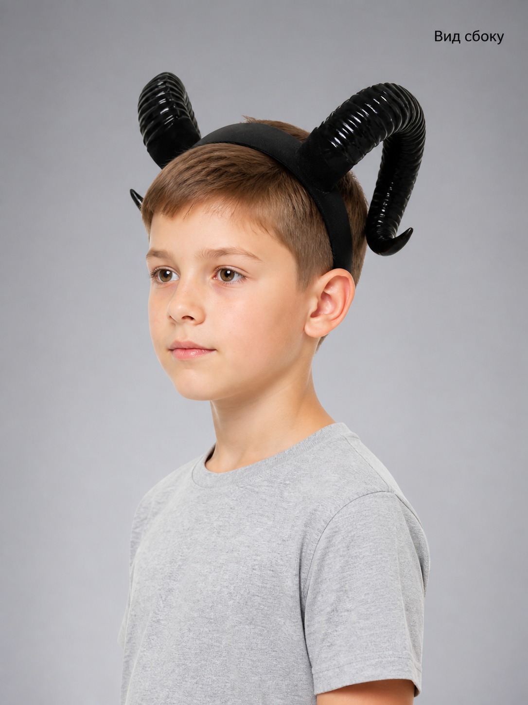 Halloween Carnival Headband with Black Horns