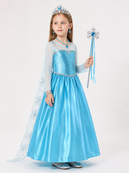 Halloween Princess Costume with Accessories side view