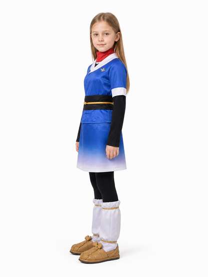 Pokémon Legends: Arceus Cosplay Costume with Belt side view