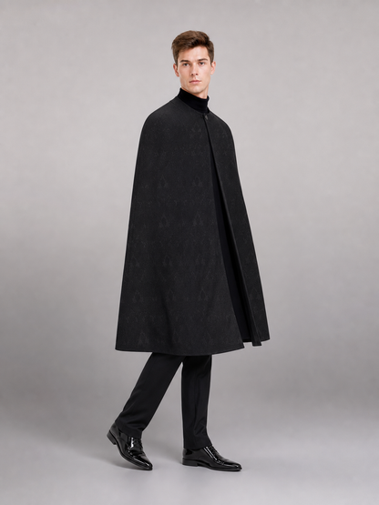 Full-Length Black Pants with Belt Loops