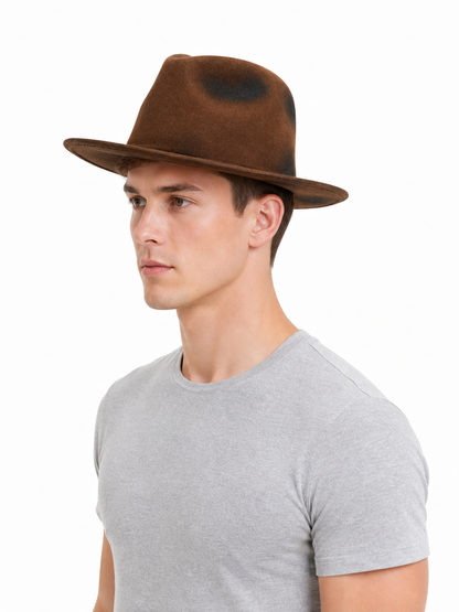 Costume Cowboy Hat with Distressed Effect