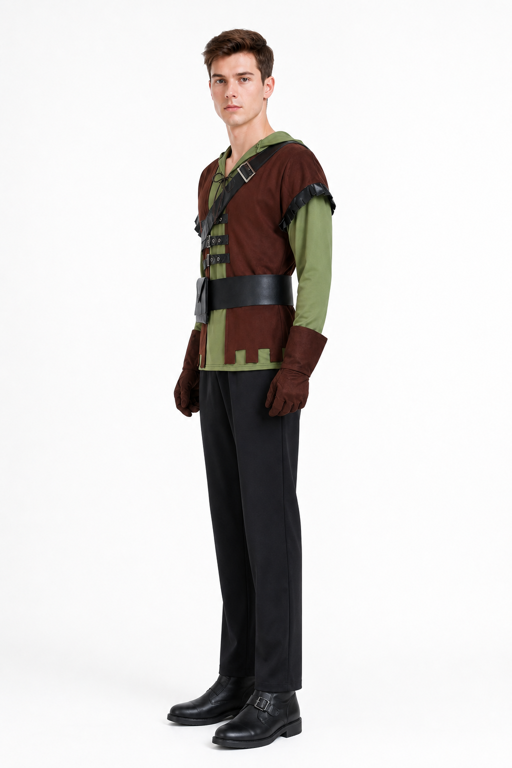 Green Arrow Cosplay Costume Set side view