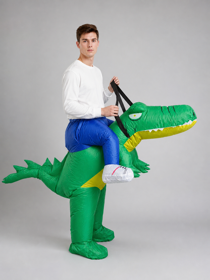Inflatable crocodile costume for Halloween and parties