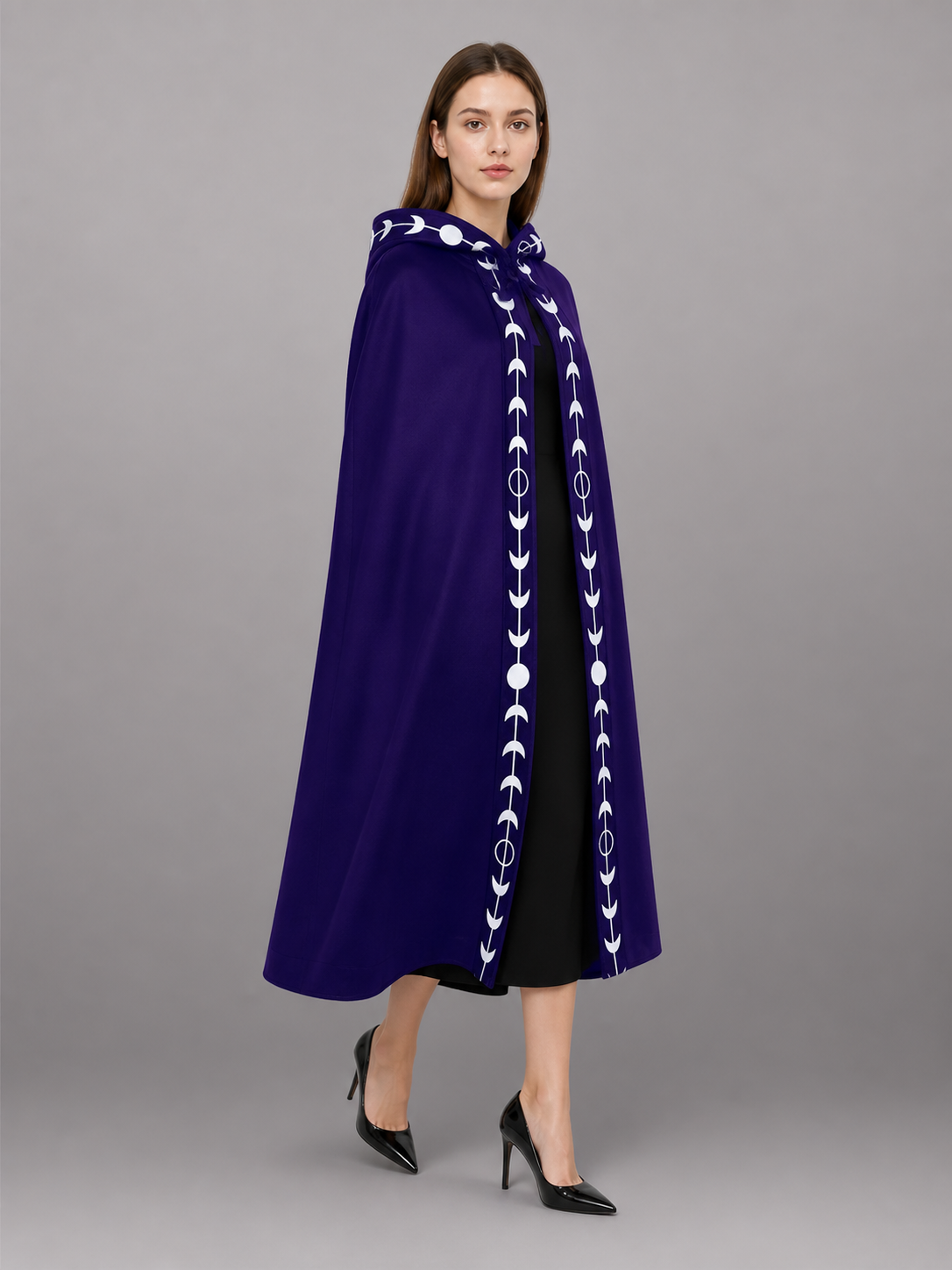 Purple Carnival Cloak with Hood