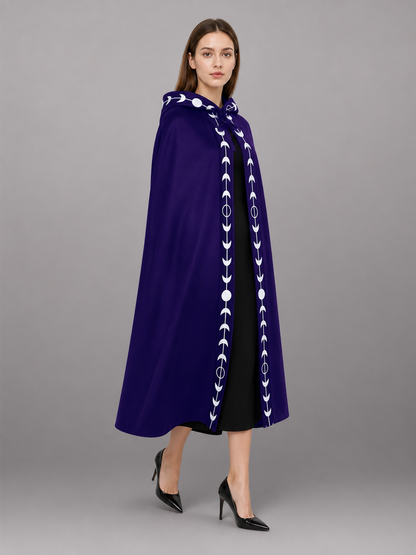 Purple Carnival Cloak with Hood