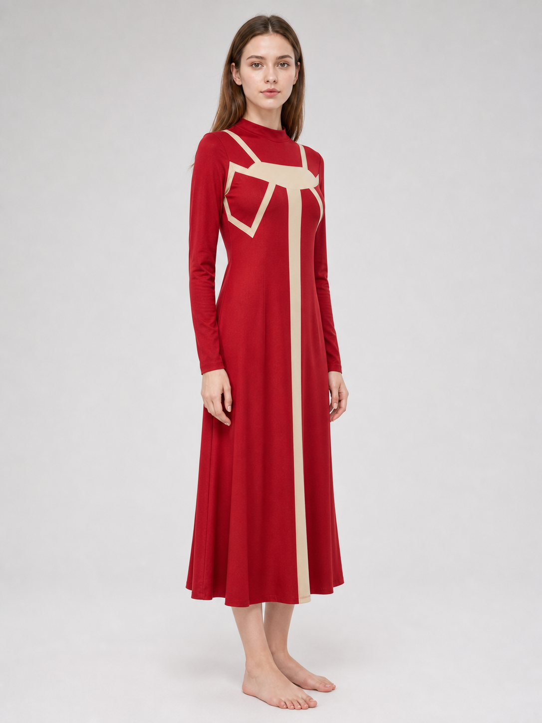 Madame Web Cosplay Costume: Red Dress