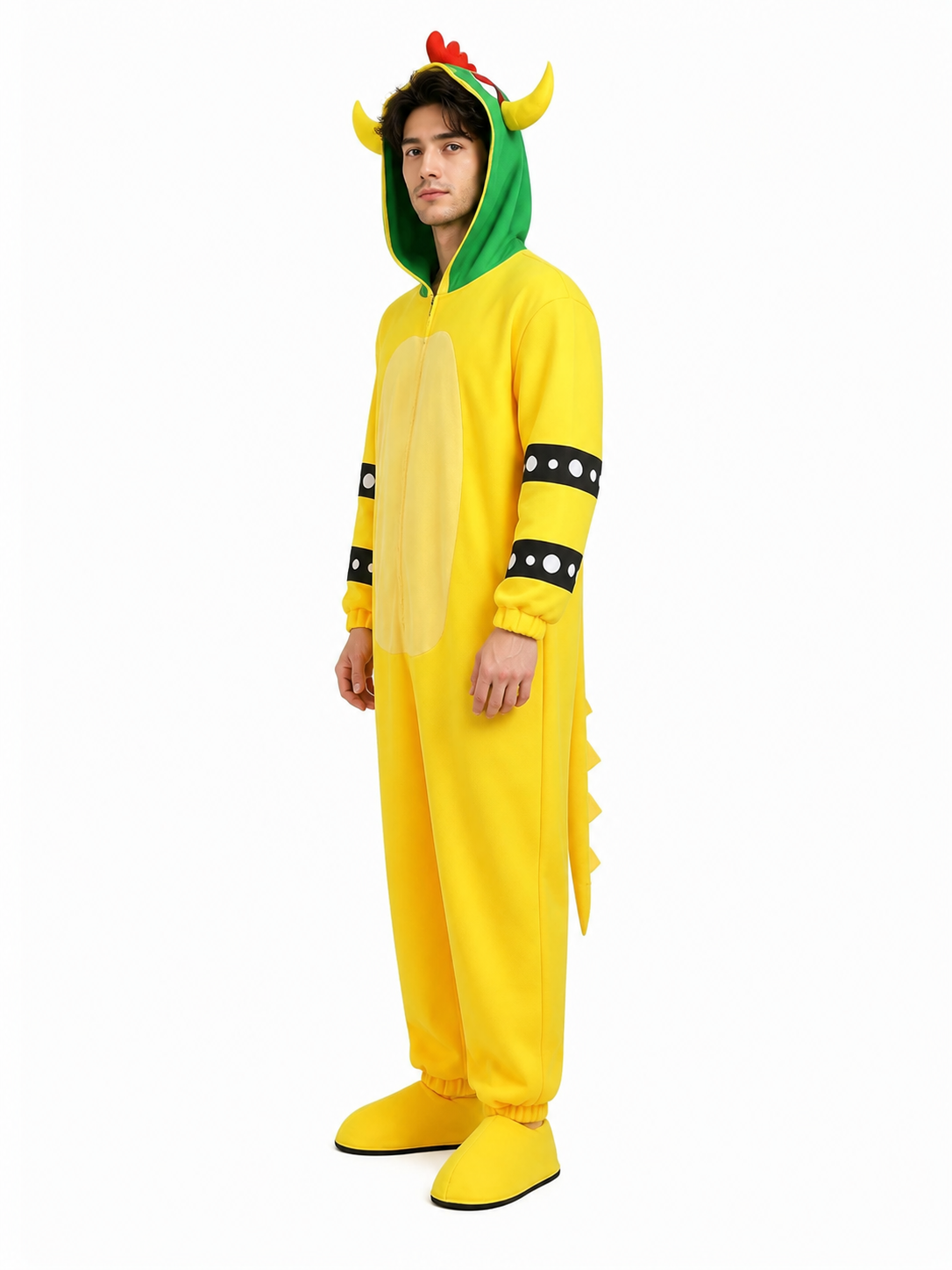 One-Piece Character Costume with Hood and Shell side view