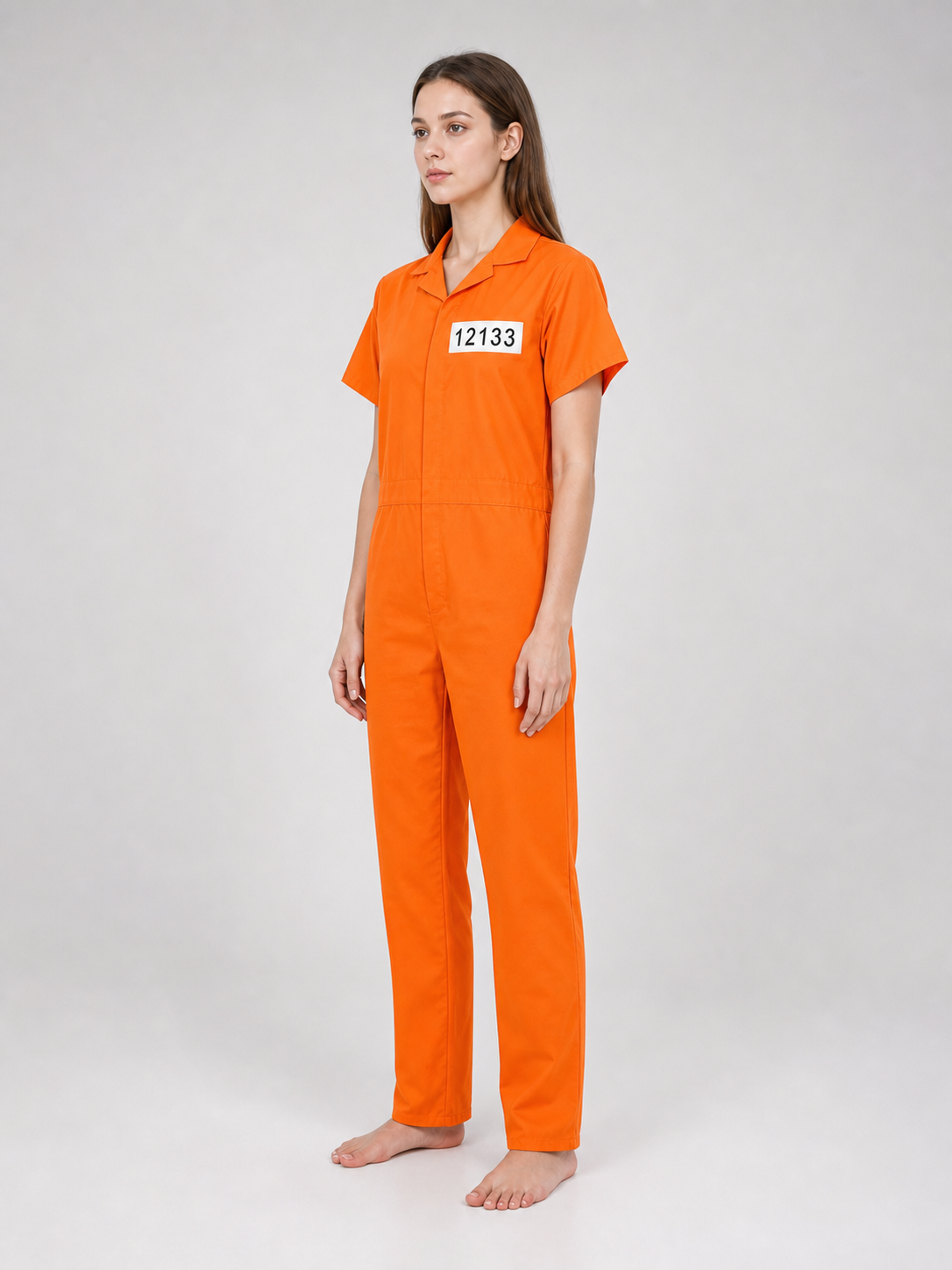 Prisoner Costume, Orange, XS, Accessories
