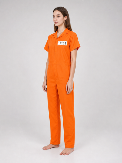 Prisoner Costume, Orange, XS, Accessories