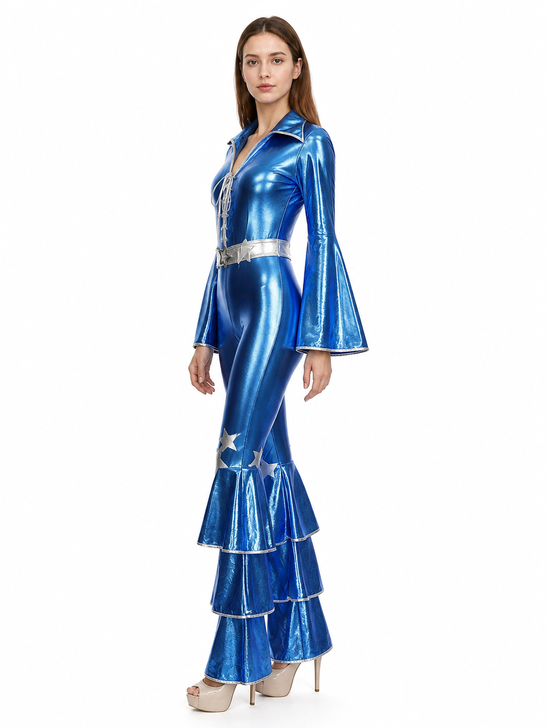 Halloween Jumpsuit with Flared Pants side view