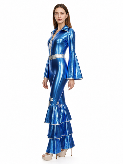 Halloween Jumpsuit with Flared Pants side view