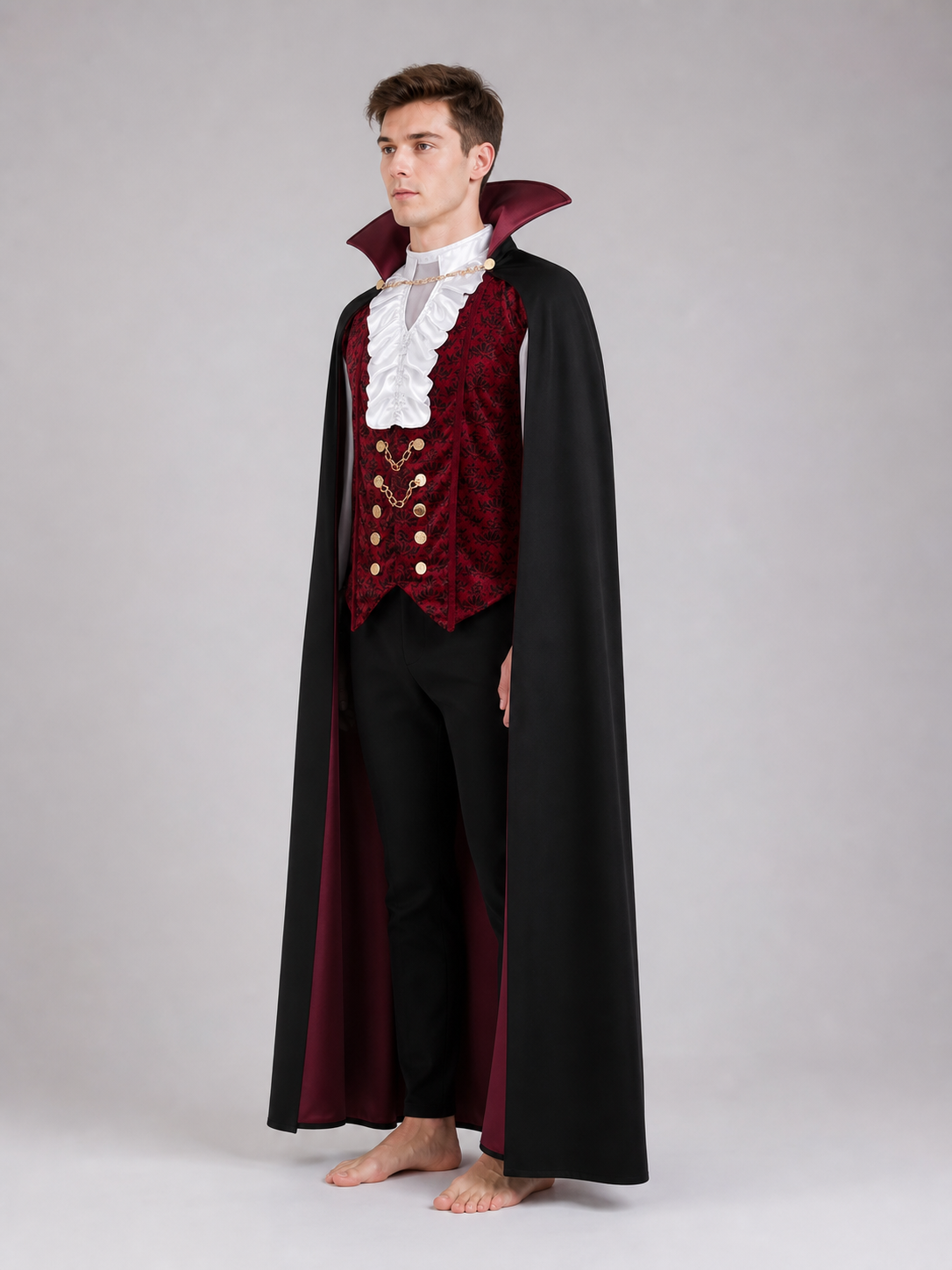 Count Costume: Victorian-Style Coat and Vest with Jabot