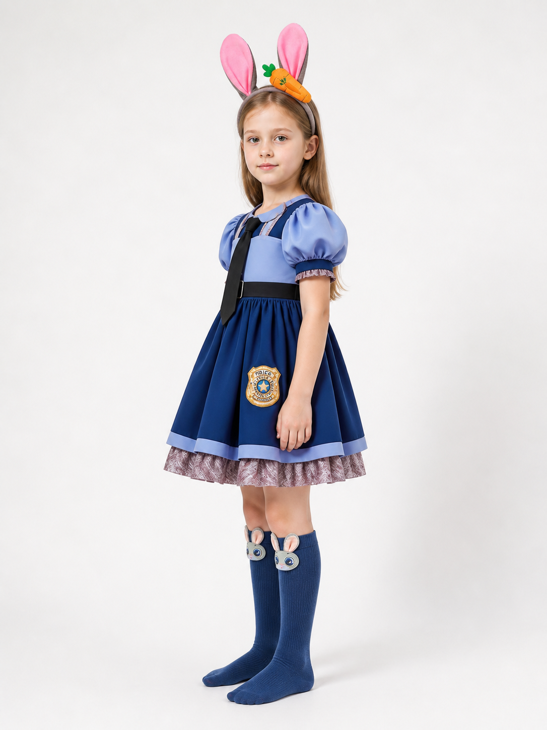 Kids' Halloween Police Rabbit Costume side view