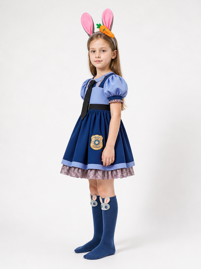 Kids' Halloween Police Rabbit Costume side view