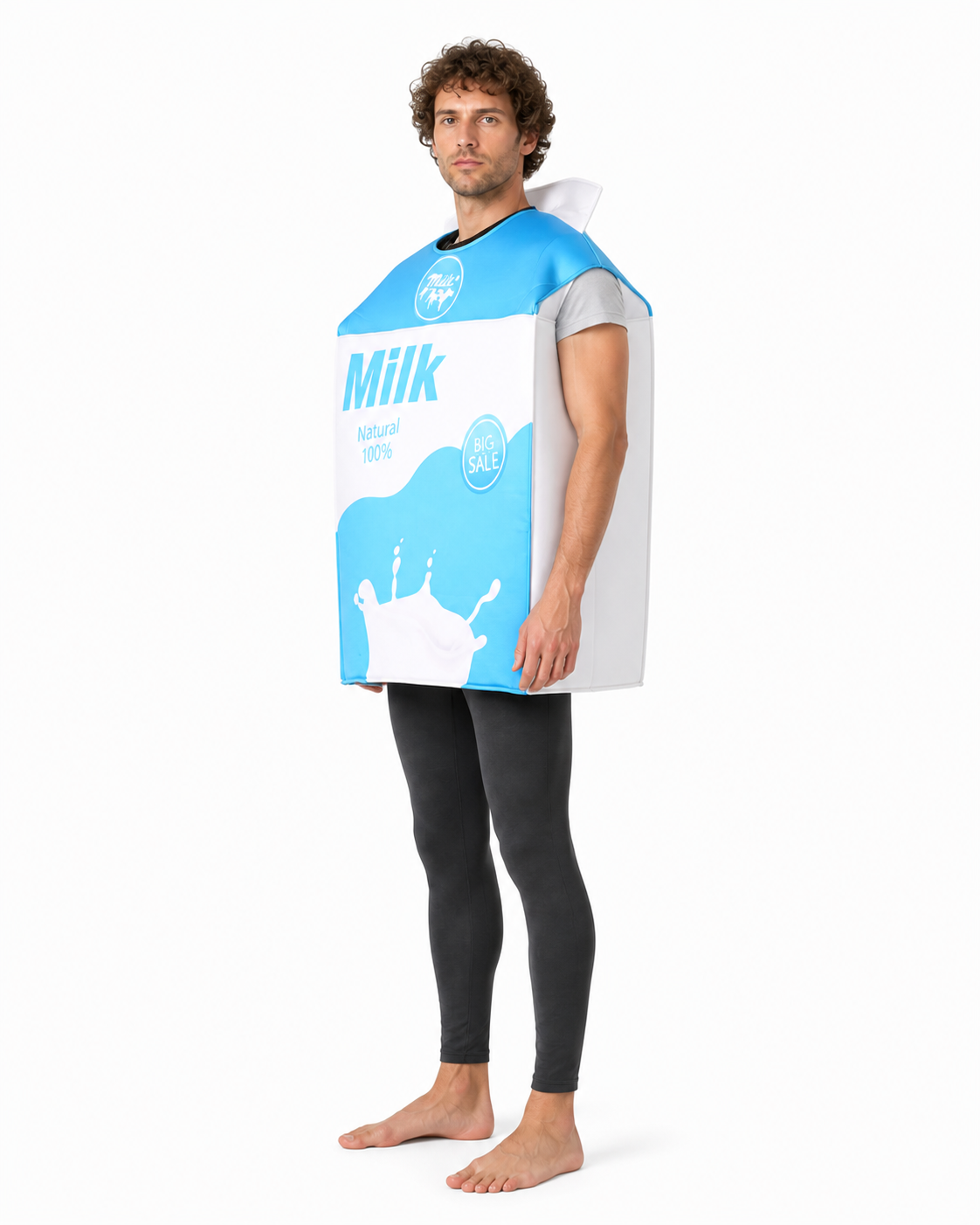 Milk Carton Costume side view