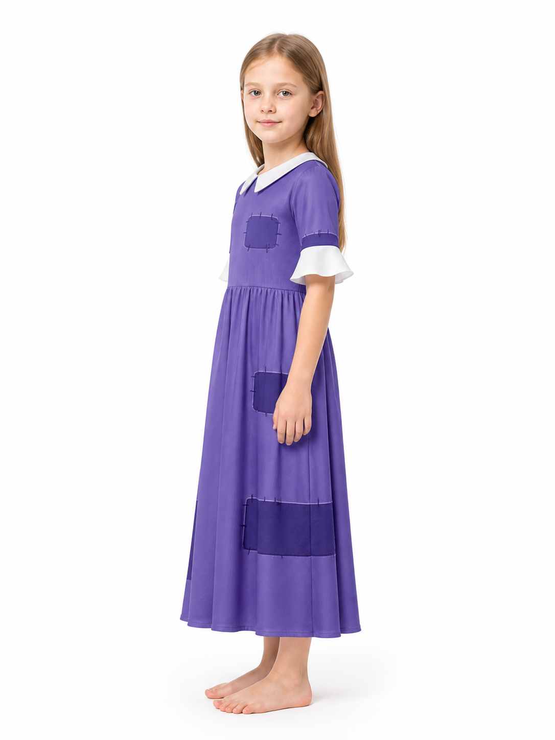 Purple-Eared Circus Clown Cosplay Jumpsuit