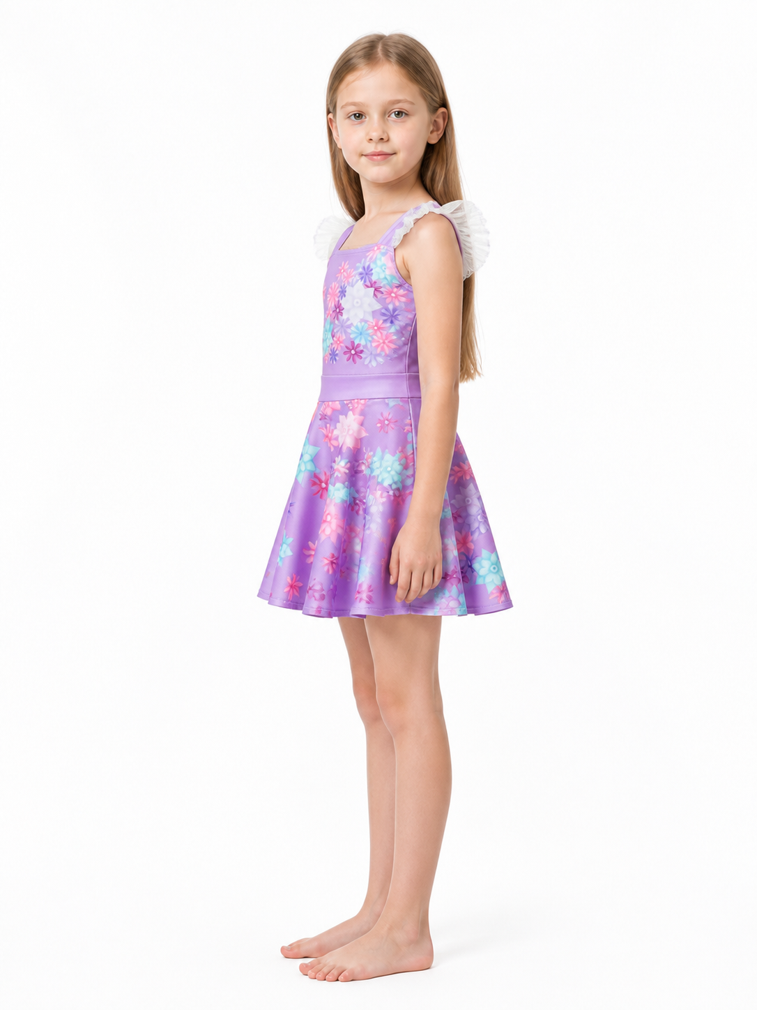 Floral Print Halloween Dress side view