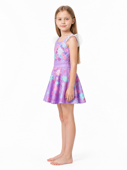 Floral Print Halloween Dress side view