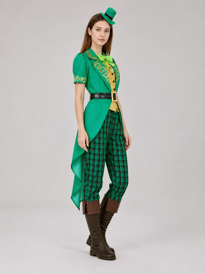 Leprechaun Costume with Top Hat and Bow Tie
