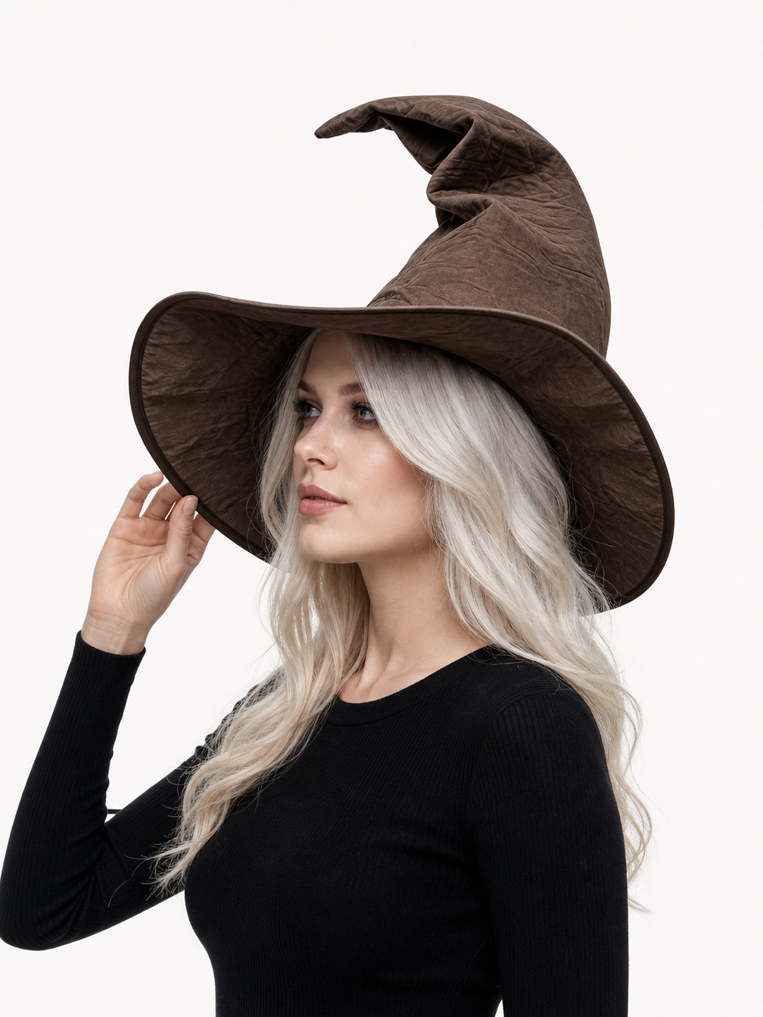 Carnival Witch Hat with Wide Brim