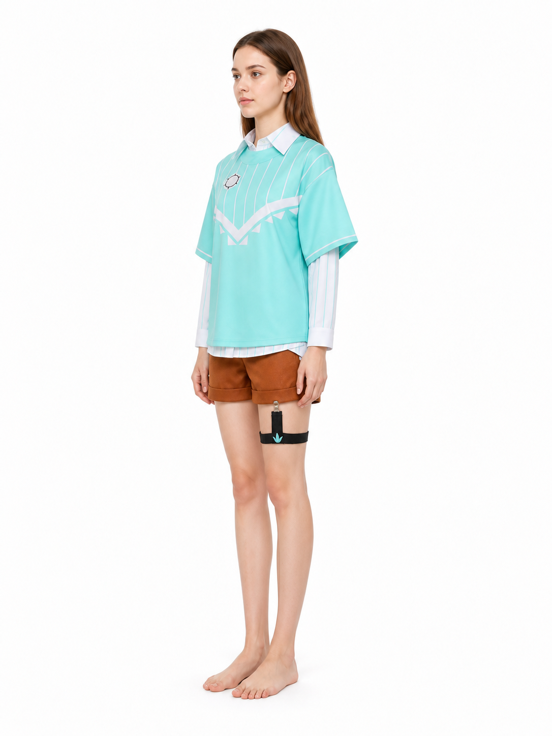 Venti Cosplay Costume, Layered Set side view