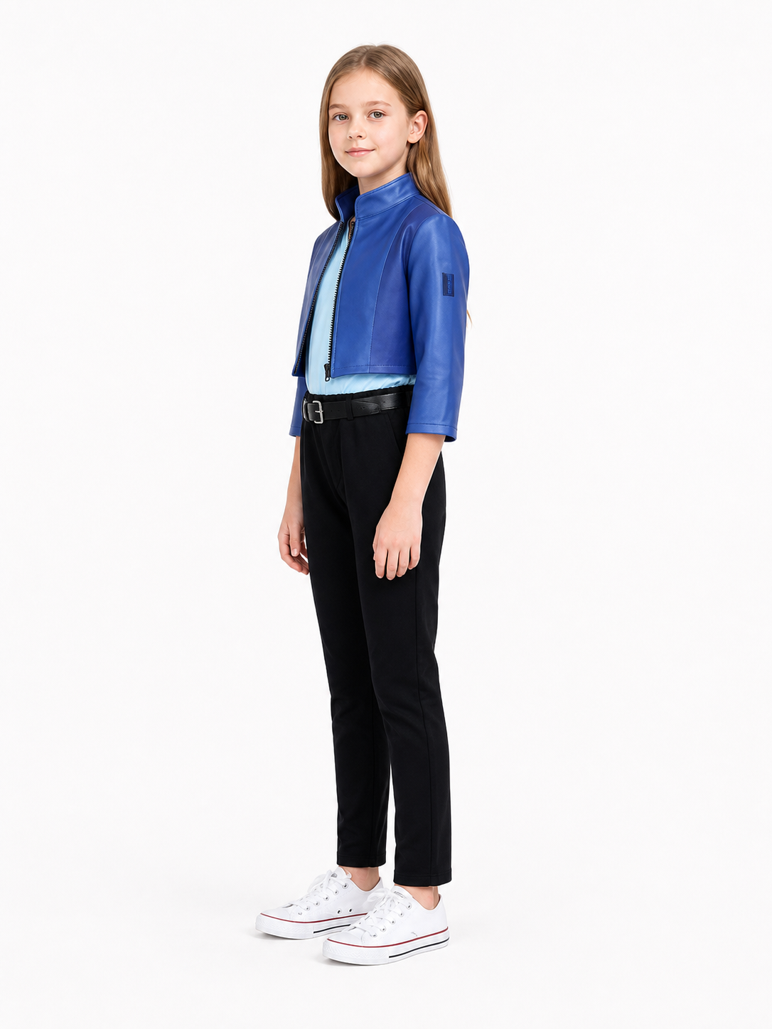 Judy Costume from Zootopia with Jacket, Shirt, and Pants side view