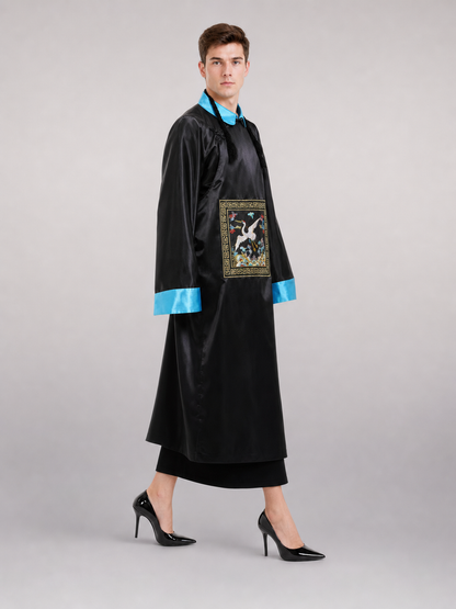 Ancient Chinese Style Costume: Black Robe and Hat
