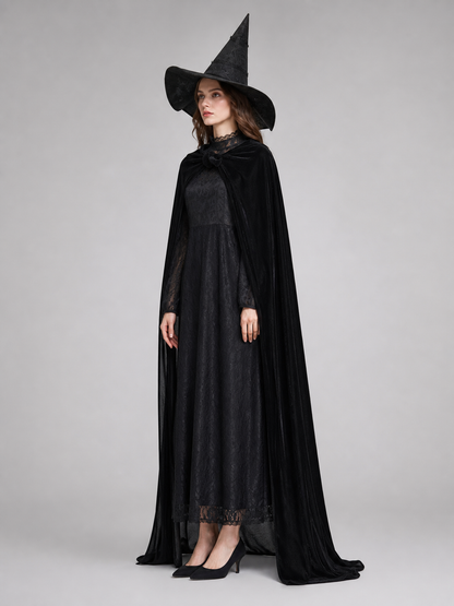 Elphaba Cosplay Costume: Dress, Cape, and Hat