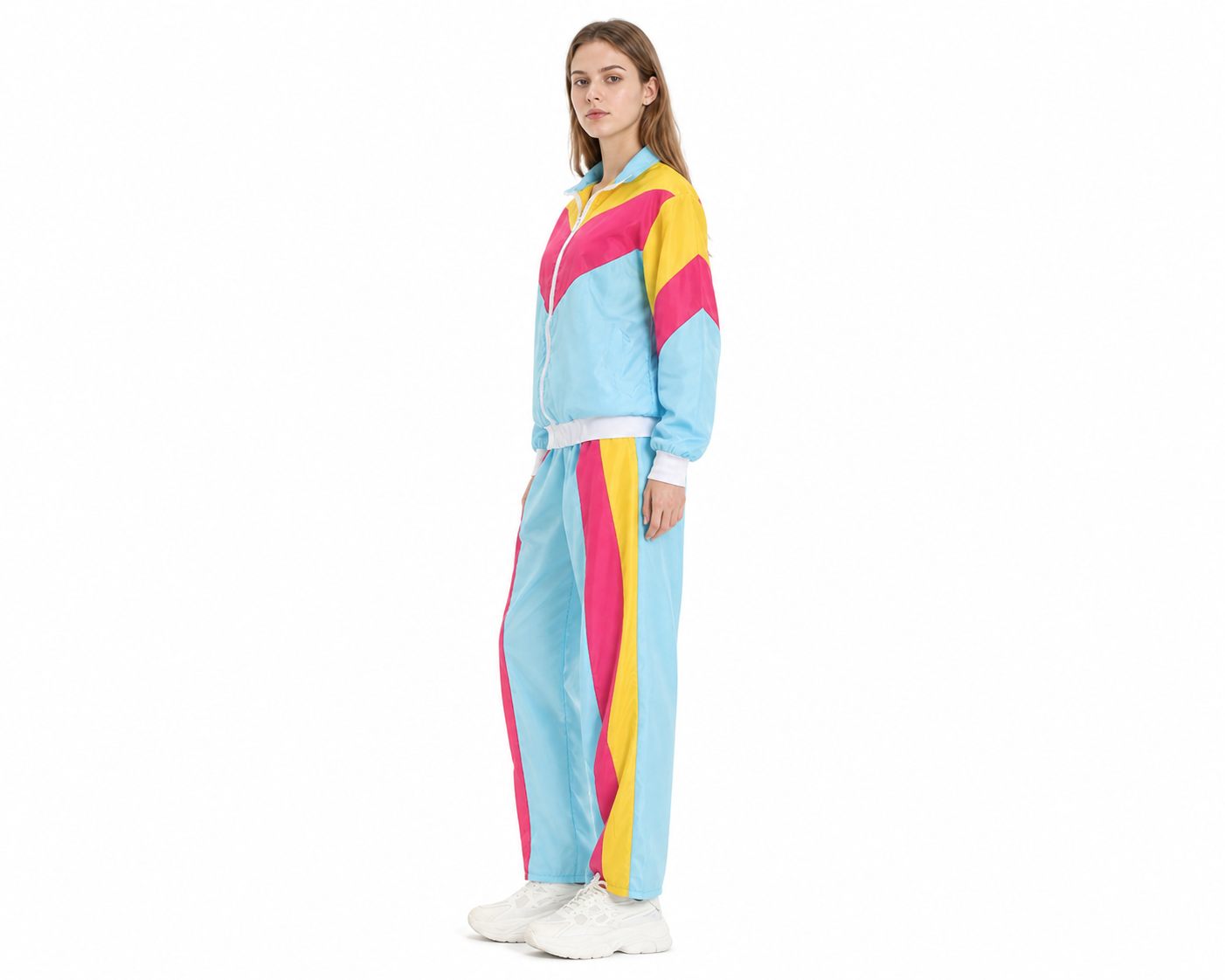 Two-Piece Stage Costume with Hood side view