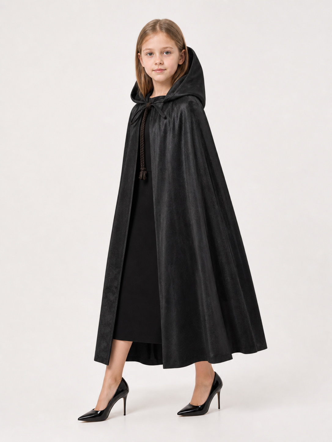 Black Hooded Costume Cape, Cosplay