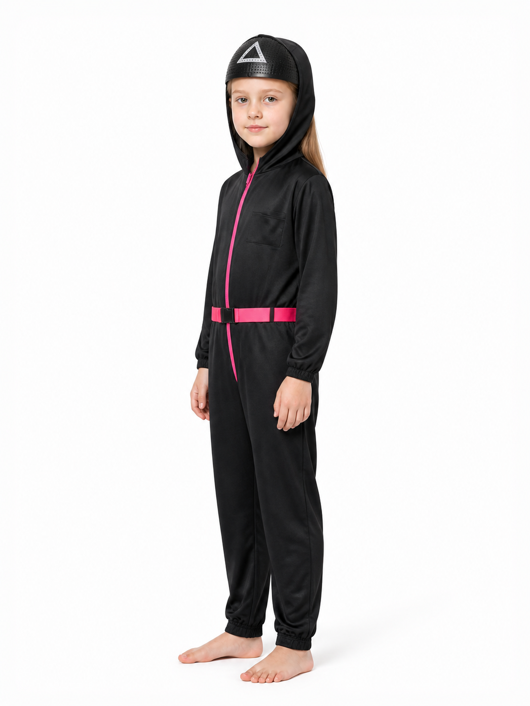 Black Dali Jumpsuit for Halloween Cosplay side view