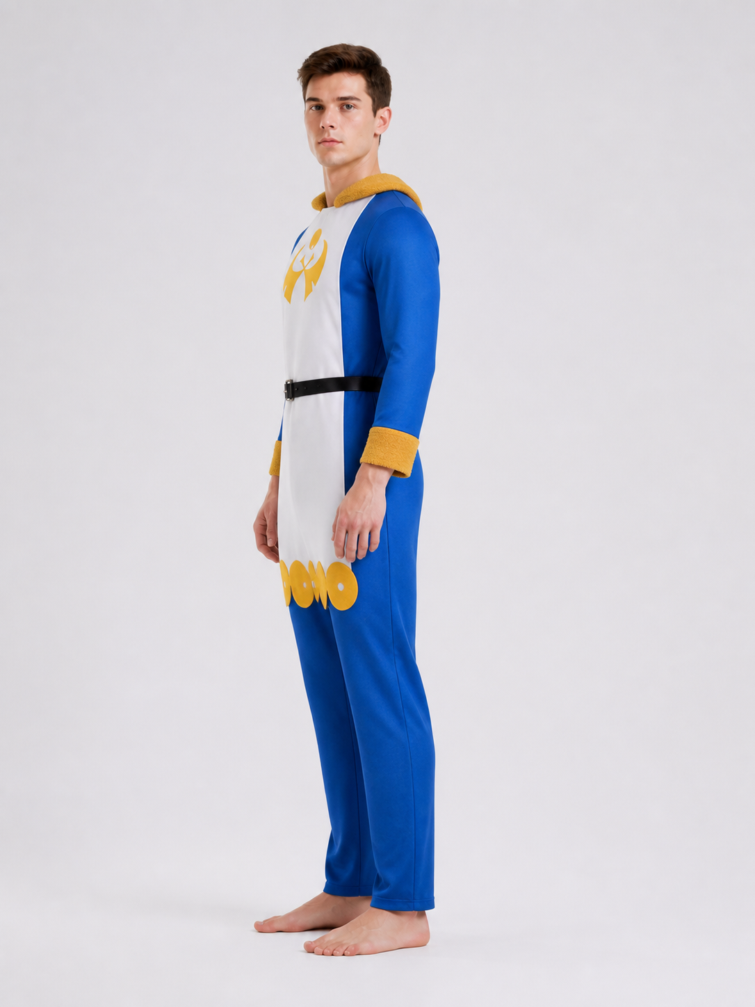 Arceus Cosplay Costume: Jumpsuit, Hat, Belt side view