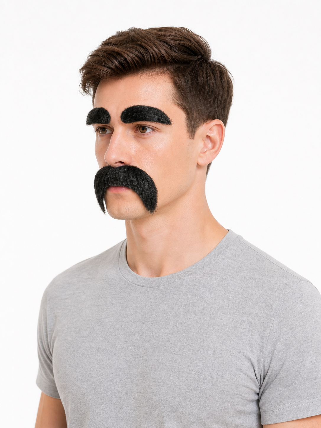 Black Fake Beard and Eyebrows for Masquerade
