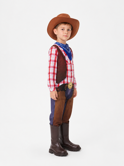 Children’s Sheriff Costume with Vest and Hat for Halloween