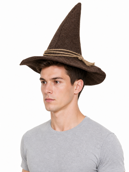 Wide-Brim Scarecrow Carnival Hat