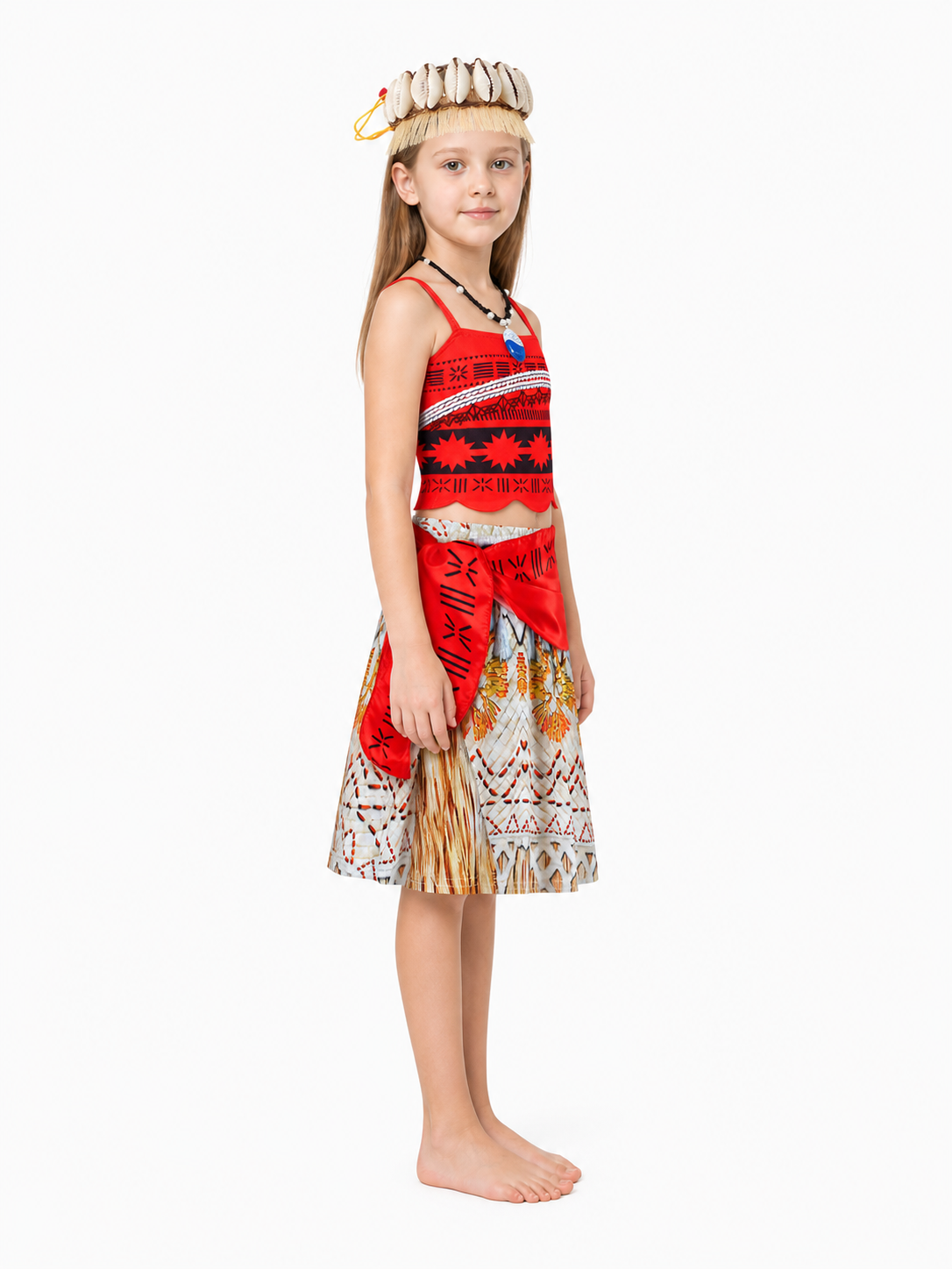 Moana Children's Costume with Accessories side view