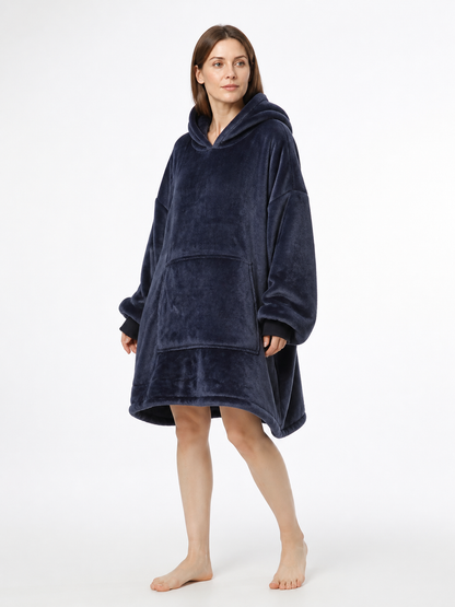 Carnival Cape with Hood, Tie-Dye Print side view