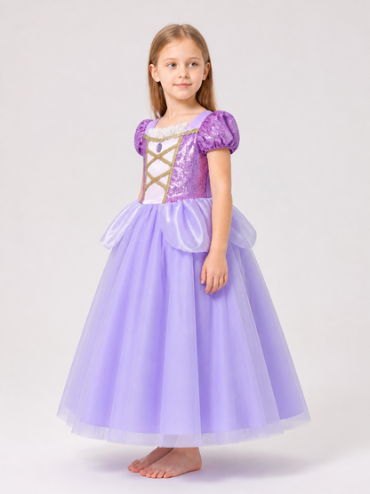 Light Purple Princess Carnival Costume for Cosplay side view