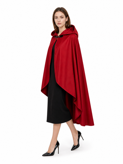 Red Hooded Carnival Cloak for Cosplay