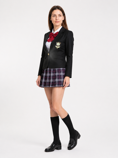 Gogo Yubari School-Style Cosplay Costume side view